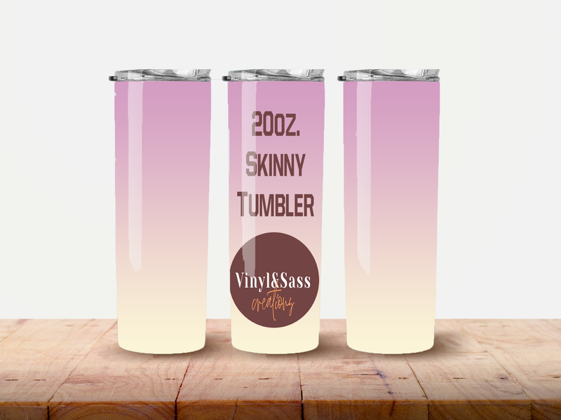 Customizable Skinny Tumbler