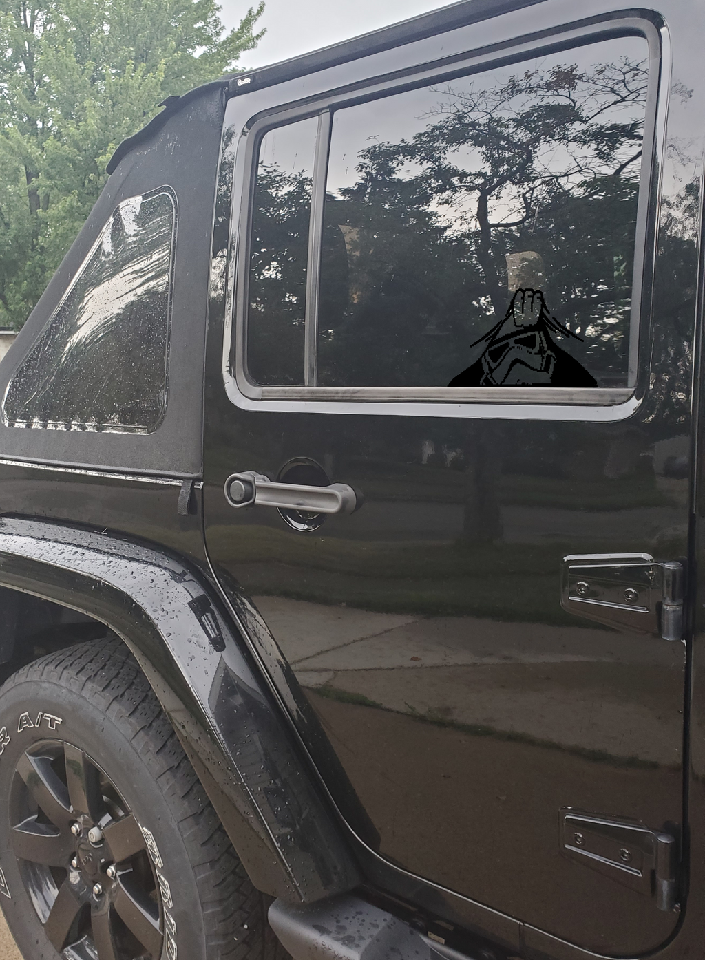 Peeking Trooper Decal - Vehicle Decals | Vinyl and Sass Creations | Custom Vinyl and Sublimated Apparel & Decor
