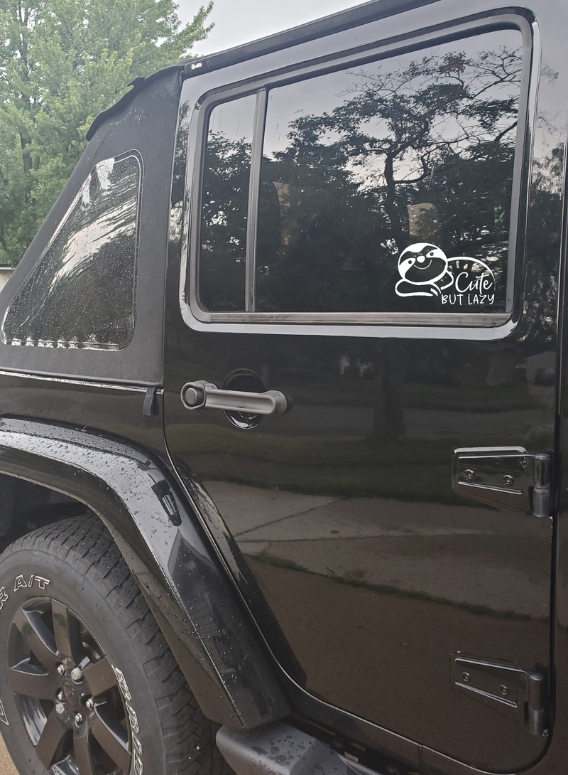 Cute... Decal - Vehicle Decals | Vinyl and Sass Creations | Custom Vinyl and Sublimated Apparel & Decor